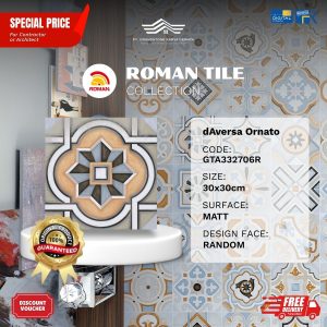 ROMAN VINTAGE MOOD AGTA332706R dAversa Ornato 30×30 [GRADE A]