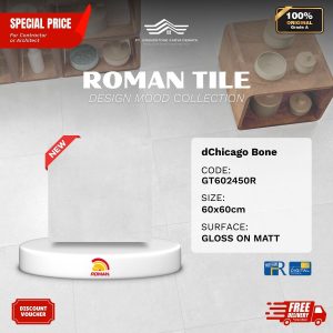 ROMAN DESIGN MOOD AGT602450R dChicago Bone 60×60 [GRADE A]