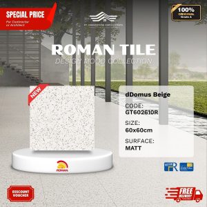 ROMAN DESIGN MOOD AGT602610R dDomus Beige 60×60 [GRADE A]