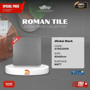 ROMAN DESIGN MOOD AGT603201R dDubai Black 60×60 [GRADE A]