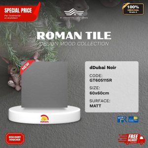 ROMAN DESIGN MOOD AGT605115R dDubai Noir 60×60 [GRADE A]