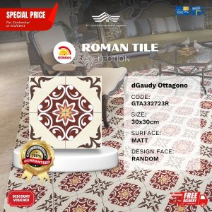 ROMAN VINTAGE MOOD AGTA332723R dGaudy Ottagono 30×30 [GRADE A]
