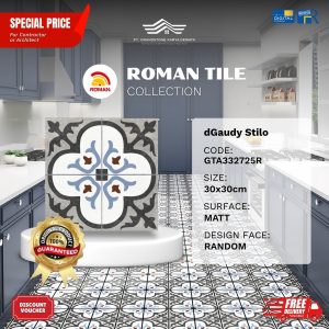 ROMAN VINTAGE MOOD AGTA332725R dGaudy Stilo 30×30 [GRADE A]