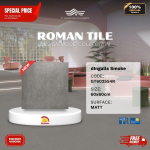 ROMAN DESIGN MOOD AGT602554R dIngalls Smoke 60×60 [GRADE A]