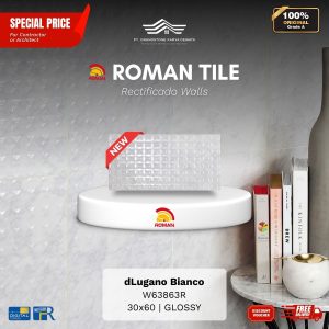 ROMAN RECTIFICADO WALL 1W63863R dLugano Bianco 30×60 [GRADE A]
