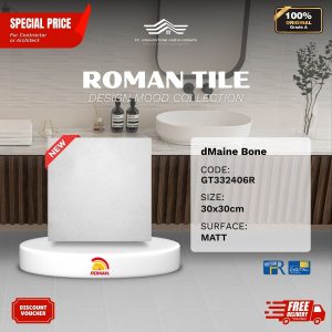 ROMAN DESIGN MOOD AGT332406R dMaine Bone 30×30 [GRADE A]