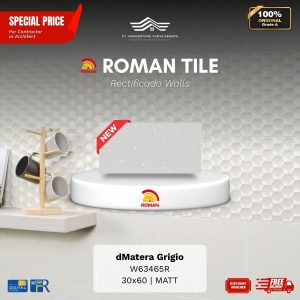 ROMAN RECTIFICADO WALL 1W63465R dMatera Grigio 30×60 [GRADE A]
