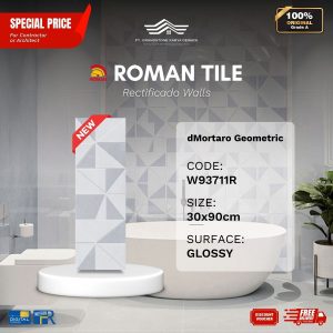 ROMAN RECTIFICADO WALL 1W93711R dMortaro Geometric 30×90 [GRADE A]