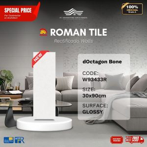 ROMAN RECTIFICADO WALL 1W93433R dOctagon Bone 30×90 [GRADE A]