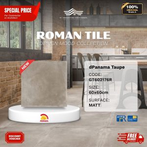 ROMAN DESIGN MOOD AGT602176R dPanama Taupe 60×60 [GRADE A]