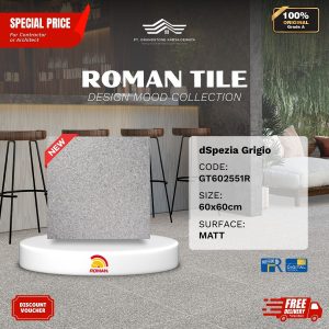 ROMAN DESIGN MOOD AGT602551R dSpezia Grigio 60×60 [GRADE A]