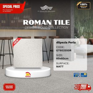 ROMAN DESIGN MOOD AGT602550R dSpezia Perla 60×60 [GRADE A]