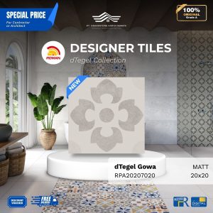 ROMAN DESIGNER TILES ARPA20207020 dTegel Gowa Vintage Design 20×20 [GRADE A]