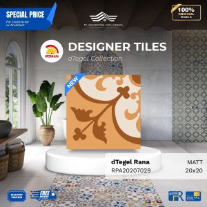 ROMAN DESIGNER TILES ARPA20207029 dTegel Rana Vintage Design 20×20 [GRADE A]