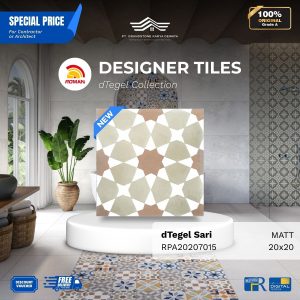 ROMAN DESIGNER TILES ARPA20207015 dTegel Sari Vintage Design 20×20 [GRADE A]