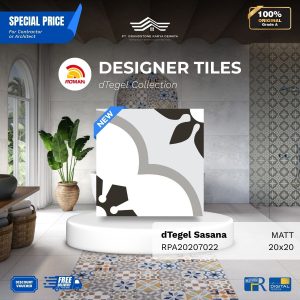 ROMAN DESIGNER TILES ARPA20207022 dTegel Sasana Vintage Design 20×20 [GRADE A]