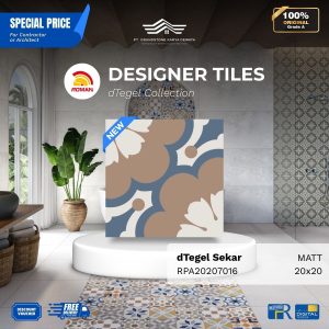 ROMAN DESIGNER TILES ARPA20207016 dTegel Sekar Vintage Design 20×20 [GRADE A]