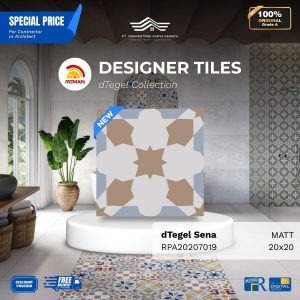 ROMAN DESIGNER TILES ARPA20207019 dTegel Sena Vintage Design 20×20 [GRADE A]