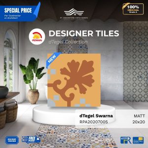 ROMAN DESIGNER TILES ARPA20207005 dTegel Swarna Vintage Design 20×20 [GRADE A]