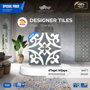 ROMAN DESIGNER TILES ARPA20207013 dTegel Wijaya Vintage Design 20×20 [GRADE A]