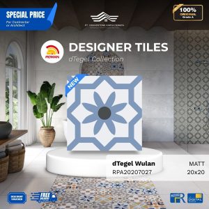 ROMAN DESIGNER TILES ARPA20207027 dTegel Wulan Vintage Design 20×20 [GRADE A]