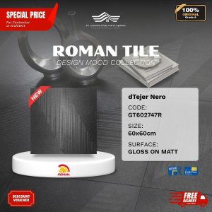 ROMAN DESIGN MOOD AGT602747R dTejer Nero 60×60 [GRADE A]