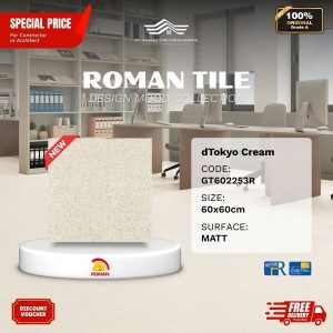 ROMAN DESIGN MOOD AGT602253R dTokyo Cream 60×60 [GRADE A]