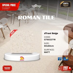 ROMAN DESIGN MOOD AGT602271R dTrani Beige 60×60 [GRADE A]
