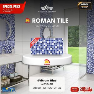 ROMAN RECTIFICADO WALL 1W63749R dVitrum Blue 30×60 [GRADE A]