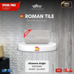 ROMAN RECTIFICADO WALL 1W63446R dZamora Grigio 30×60 [GRADE A]