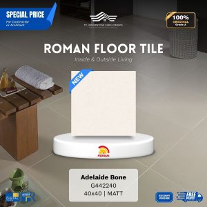 ROMAN FLOOR TILE 1G442240 Adelaide Bone 40×40 [GRADE A]