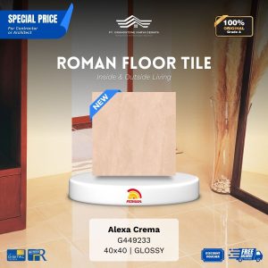 ROMAN FLOOR TILE 1G449233 Alexa Crema 40×40 [GRADE A]