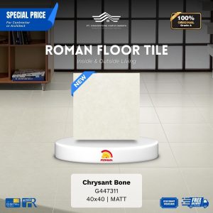 ROMAN FLOOR TILE 1G447311 Chrysant Bone 40×40 [GRADE A]