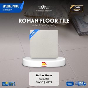 ROMAN FLOOR TILE 1G337211 Dallas Bone 30×30 [GRADE A]