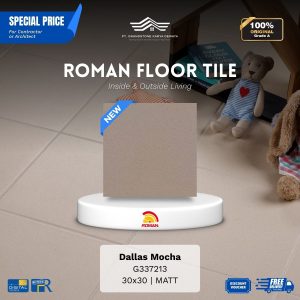 ROMAN FLOOR TILE 1G337213 Dallas Mocha 30×30 [GRADE A]
