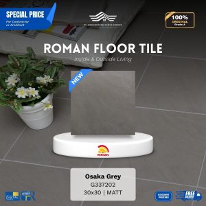 ROMAN FLOOR TILE 1G337202 Osaka Grey 30×30 [GRADE A]