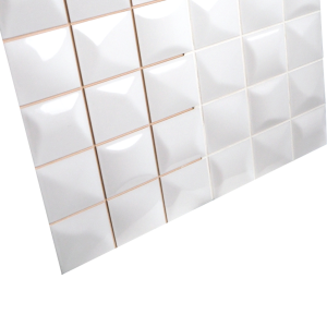 ROMAN PRE CUT 1PWA33721 Radiant White Mosaic Look 5×5 [GRADE A]