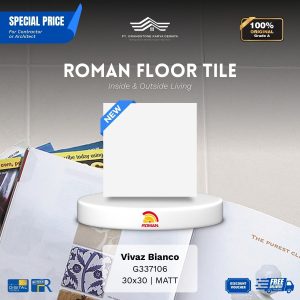 ROMAN FLOOR TILE 1G337106 Vivaz Bianco 30×30 [GRADE A]