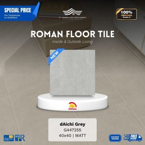 ROMAN FLOOR TILE 1G447255 dAichi Grey 40×40 [GRADE A]