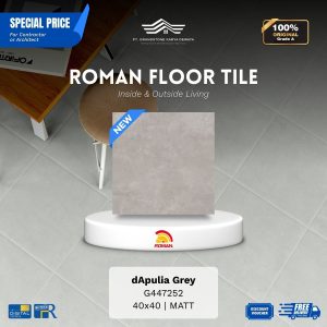 ROMAN FLOOR TILE 1G447252 dApulia Grey 40×40 [GRADE A]