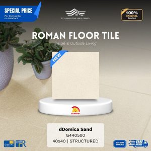 ROMAN FLOOR TILE 1G440500 dDomica Sand 40×40 [GRADE A]