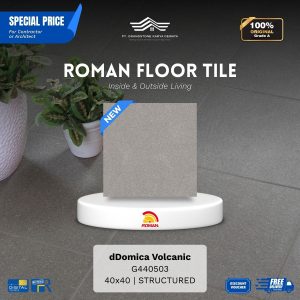 ROMAN FLOOR TILE 1G440503 dDomica Volcanic 40×40 [GRADE A]
