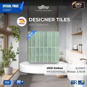 ROMAN PRE CUT 1PW3303157003 dGili Embun Mosaic Look 3,75×15 [GRADE A]