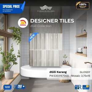 ROMAN PRE CUT1PW3303157000 dGili Karang Mosaic Look 3,75×15 [GRADE A]