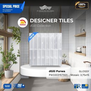 ROMAN PRE CUT 1PW3303157001 dGili Purwa Mosaic Look 3,75×15 [GRADE A]