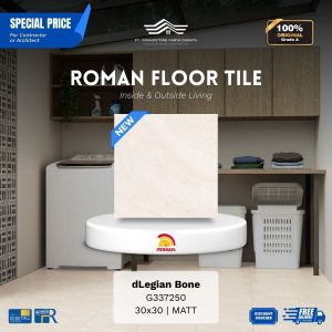ROMAN FLOOR TILE 1G337250 dLegian Bone 30×30 [GRADE A]