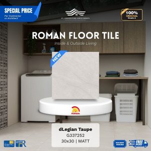 ROMAN FLOOR TILE 1G337252 dLegian Taupe 30×30 [GRADE A]