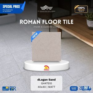 ROMAN FLOOR TILE 1G447510 dLogan Sand 40×40 [GRADE A]