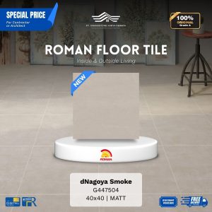 ROMAN FLOOR TILE 1G447504 dNagoya Smoke 40×40 [GRADE A]