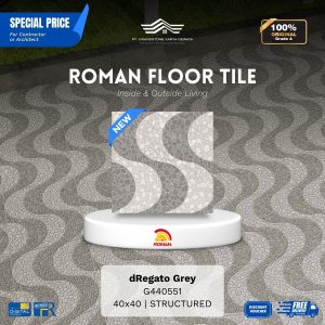 ROMAN FLOOR TILE 1G440551 dRegato Grey 40×40 [GRADE A]